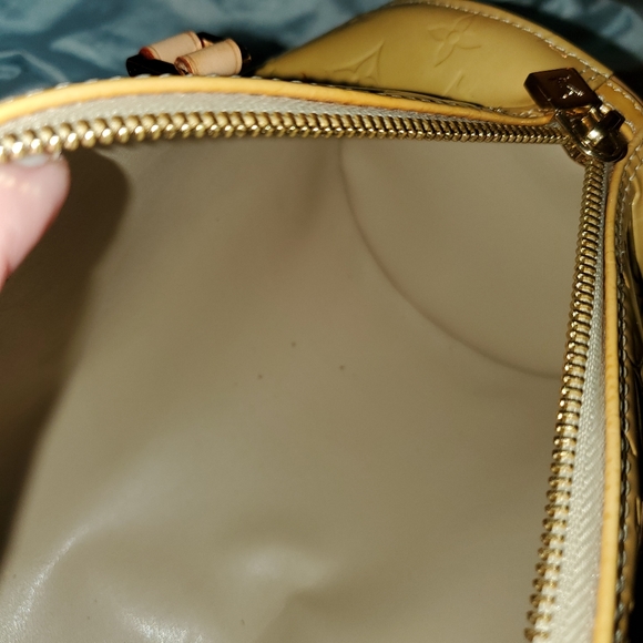 Louis Vuitton Vernis monogram Yellow Brown Bedford Bag with $30 COA - Picture 11 of 15